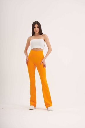 ساق شلواری نارنجی زنانه بافتنی Hipster - کد 345056545
