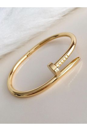 دستبند استیل (فولاد) زرد زنانه استیل ضد زنگ DS DİAMONDSHOP - کد 56046022
