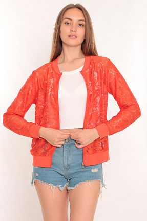 رویه نارنجی زنانه پلی استر Jeton Collection - کد 343716938