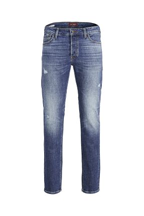 شلوار جین آبی مردانه پاچه تنگ Jack & Jones - کد 343933658