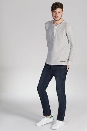 شلوار جین سرمه ای مردانه پاچه لوله تفنگی Ltb - کد 344428870