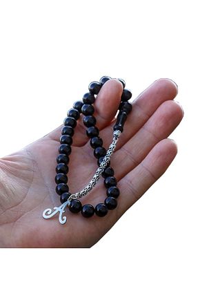 تسبیح مشکی سنگ اولتو AbbasShop - کد 113240704