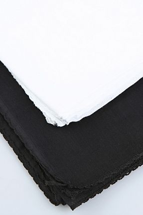 روسری مشکی پنبه ای ada sanatsal - کد 344486050