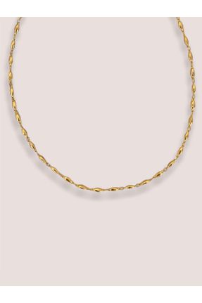 گردنبند جواهر طلائی زنانه روکش طلا کد 346072938