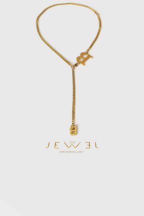 گردنبند استیل ( فولاد ) طلائی زنانه استیل (فولاد) jewel aksesuar - کد 346119140
