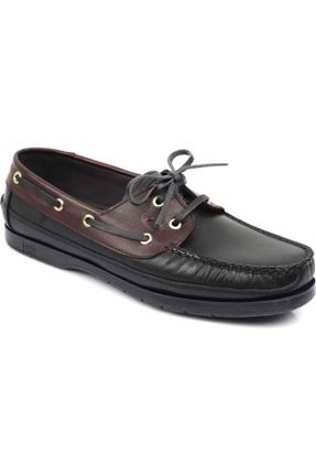 کفش کژوال مشکی مردانه چرم طبیعی پاشنه کوتاه ( 4 - 1 cm ) پاشنه ساده کد 346188890