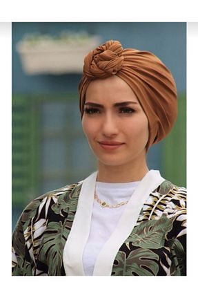 روسری قهوه ای پنبه ای Ayselcehobi - کد 346337480