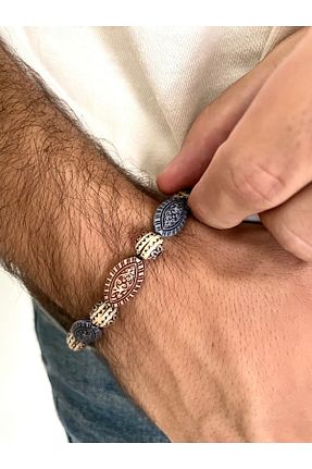 دستبند جواهر رنگی مردانه منجق Padore Accessory - کد 346466721