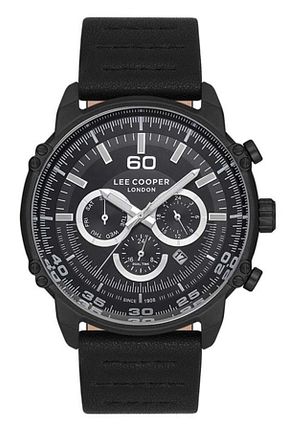 ساعت مچی مشکی مردانه 41-45 میلی متر Lee Cooper - کد 345541216