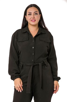 سرهمی سایز بزرگ مشکی زنانه سایز بزرگ DISENTIS MODEST - کد 346061230