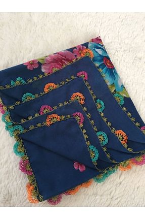 روسری آبی 100 x 100 Cenk - کد 346459851
