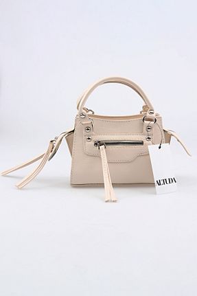 کیف پستچی بژ زنانه چرم مصنوعی ALTUDA - کد 346652502