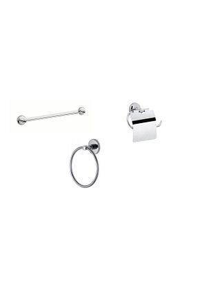 ست حمام متالیک فلزی Zethome - کد 346667340