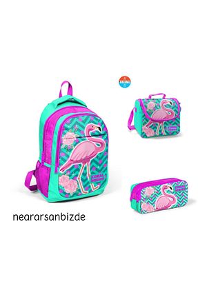 کیف مدرسه سبز بچه گانه پارچه ای Coral High - کد 345122793