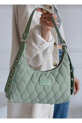 کیف دوشی سبز زنانه چرم مصنوعی MAC&MOS - کد 345239486