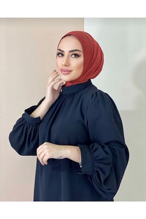 روسری نارنجی ساده Ayselcehobi - کد 345875378