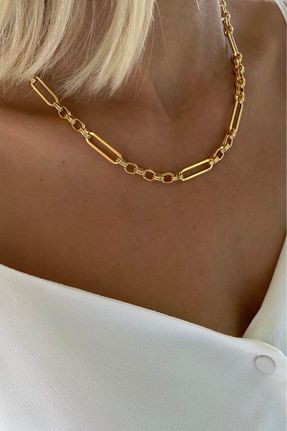 گردنبند جواهر طلائی زنانه روکش طلا کد 346174715