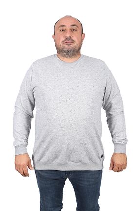 سوئیشرت سایز بزرگ طوسی مردانه سایز بزرگ MocGrande - کد 346355996