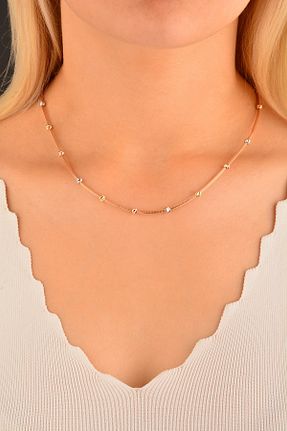 گردنبند طلا طلائی زنانه 14 عیار Cebeci - کد 64970519