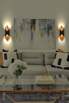 چراغ دیواری مشکی فلزی NOONLUX DESIGN&LIGHTING - کد 96466109