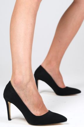 کفش پاشنه بلند کلاسیک مشکی زنانه چرم مصنوعی پاشنه نازک پاشنه کوتاه ( 4 - 1 cm ) کد 49579356