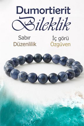 دستبند جواهر سرمه ای بچه گانه سنگ طبیعی Deniz Doğal Taş - کد 347635293
