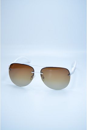عینک آفتابی سفید زنانه پلاریزه Betül Optik - کد 347939079