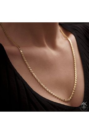 گردنبند جواهر زرد زنانه روکش طلا BARIŞ TAKI - کد 43500362