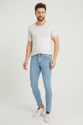 شلوار جین آبی مردانه پاچه تنگ MODAMESTO - کد 59262663