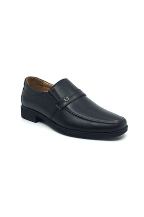 کفش کلاسیک مشکی مردانه چرم طبیعی کد 51744500