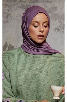 شال بنفش زنانه ویسکون ŞURA ŞAL - کد 65870306
