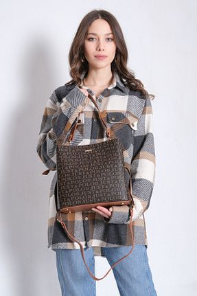 کیف پستچی قهوه ای زنانه چرم مصنوعی Just Polo - کد 74916755