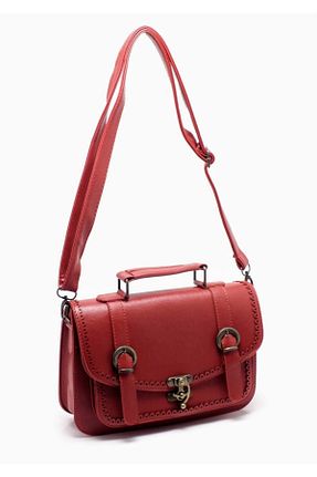 کیف دوشی قرمز زنانه چرم مصنوعی Jasmin - کد 33328568