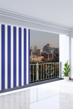 پرده زمینه آبی قابل شستشو AL-CA HOME - کد 74001810