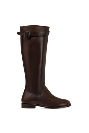 چکمه قهوه ای زنانه چرم خالص Nine West - کد 62848407