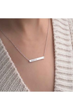 گردنبند طلا سفید زنانه 14 عیار Sembol Gold - کد 94370900
