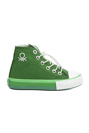 کفش اسنیکر سبز بچه گانه بند دار Benetton - کد 346900417