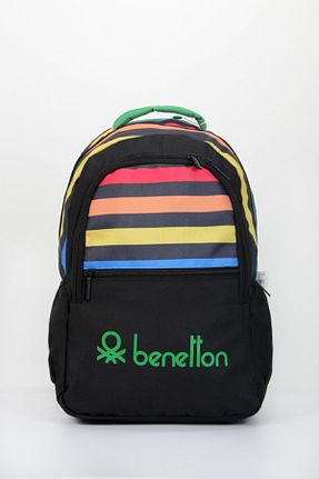 کیف مدرسه رنگی بچه گانه پارچه ای Benetton - کد 347244357