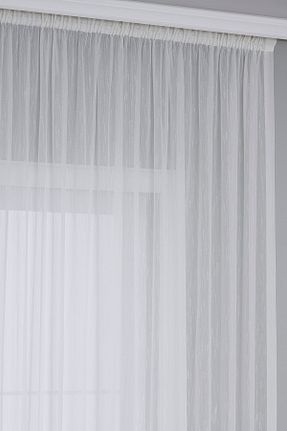 پرده توری نباتی ریل دار Gauze Fabric Design - کد 347768573