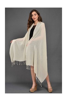 شال بژ زنانه پنبه ای Dosimira - کد 39028944