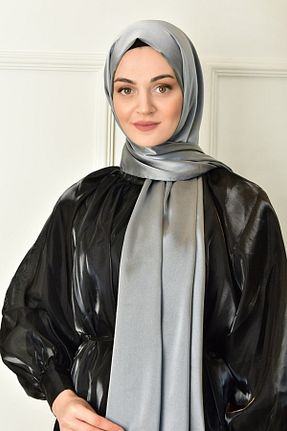 شال طوسی زنانه پنبه پلی استر ALLURİNG - کد 348241409
