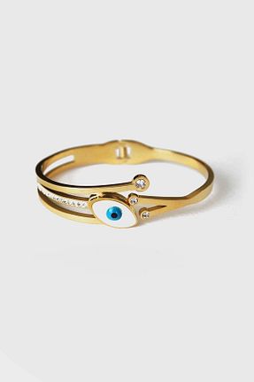 دستبند استیل (فولاد) طلائی زنانه استیل (فولاد) jewel aksesuar - کد 346844524