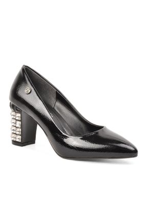 کفش پاشنه بلند کلاسیک مشکی زنانه چرم مصنوعی پاشنه متوسط ( 5 - 9 cm ) کد 347234177