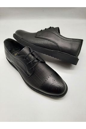 کفش کلاسیک مشکی مردانه چرم خالص Adel - کد 347277185