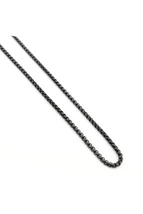 گردنبند استیل ( فولاد ) مشکی زنانه استیل (فولاد) PİGADO - کد 347299355