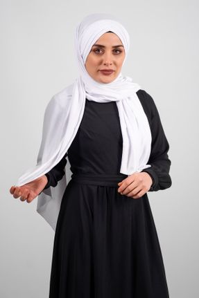 شال سفید زنانه ویسکون کد 92905704