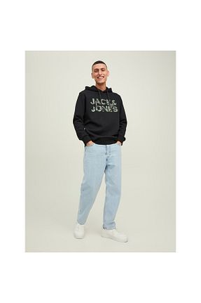 سوئیشرت مشکی مردانه چاپی Jack & Jones - کد 337871304