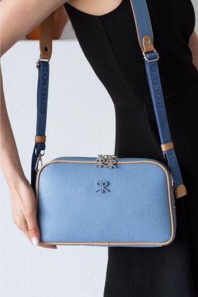 کیف دوشی آبی زنانه چرم مصنوعی Polo Of Colors - کد 268139792