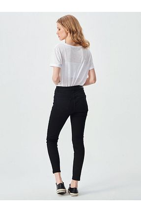 شلوار جین مشکی زنانه پاچه تنگ LİMABEL - کد 347885938