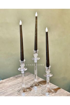 شمعدان و شمع گیر نارنجی شیشه HaRe Home - کد 347901932